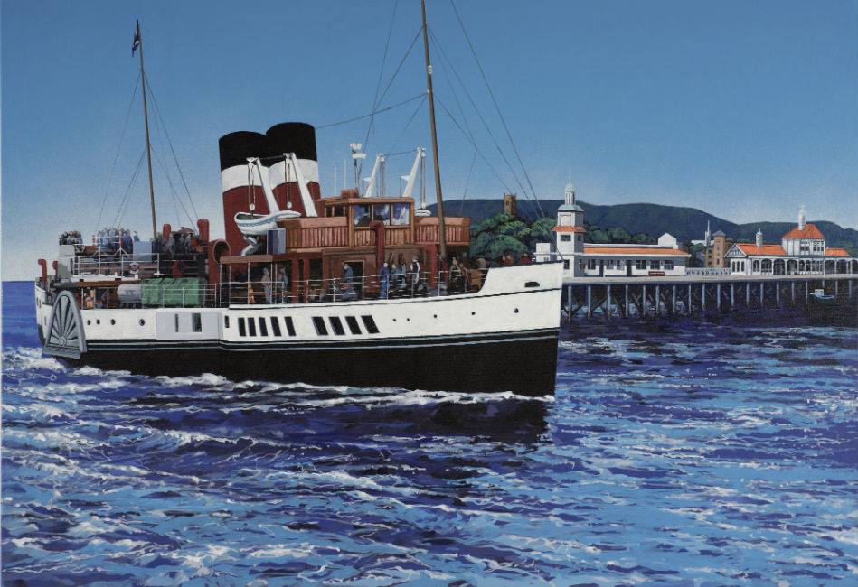Wavely Sailing past Dunoon Pier 650